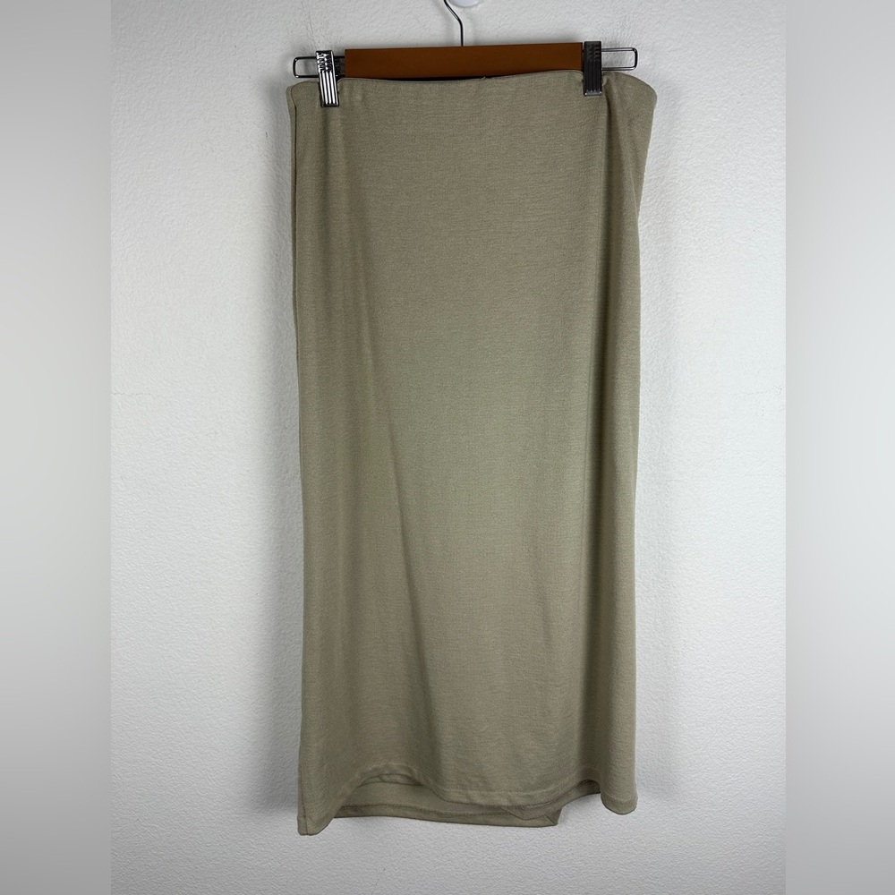 Vince Side-Drape Skirt Beige Women’s Medium Style # V018384457 NWOT - Picture 4 of 6